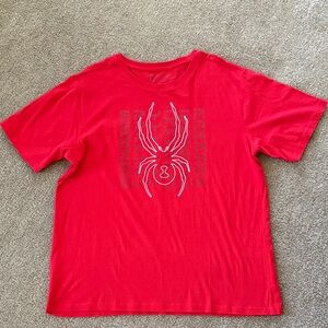Spyder Red Tee with Spider Graphic